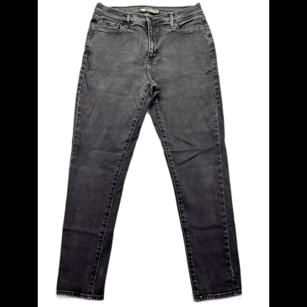 Levis 512 Perfectly Slimming Skinny Leg Women's Jeans Plus Size‎ 12 Denim Black